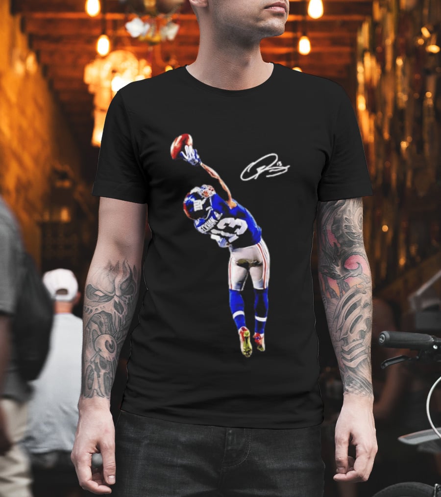 Odell Beckham Jr. Iconic One Handed Catch New York Giants 13 T-Shirt