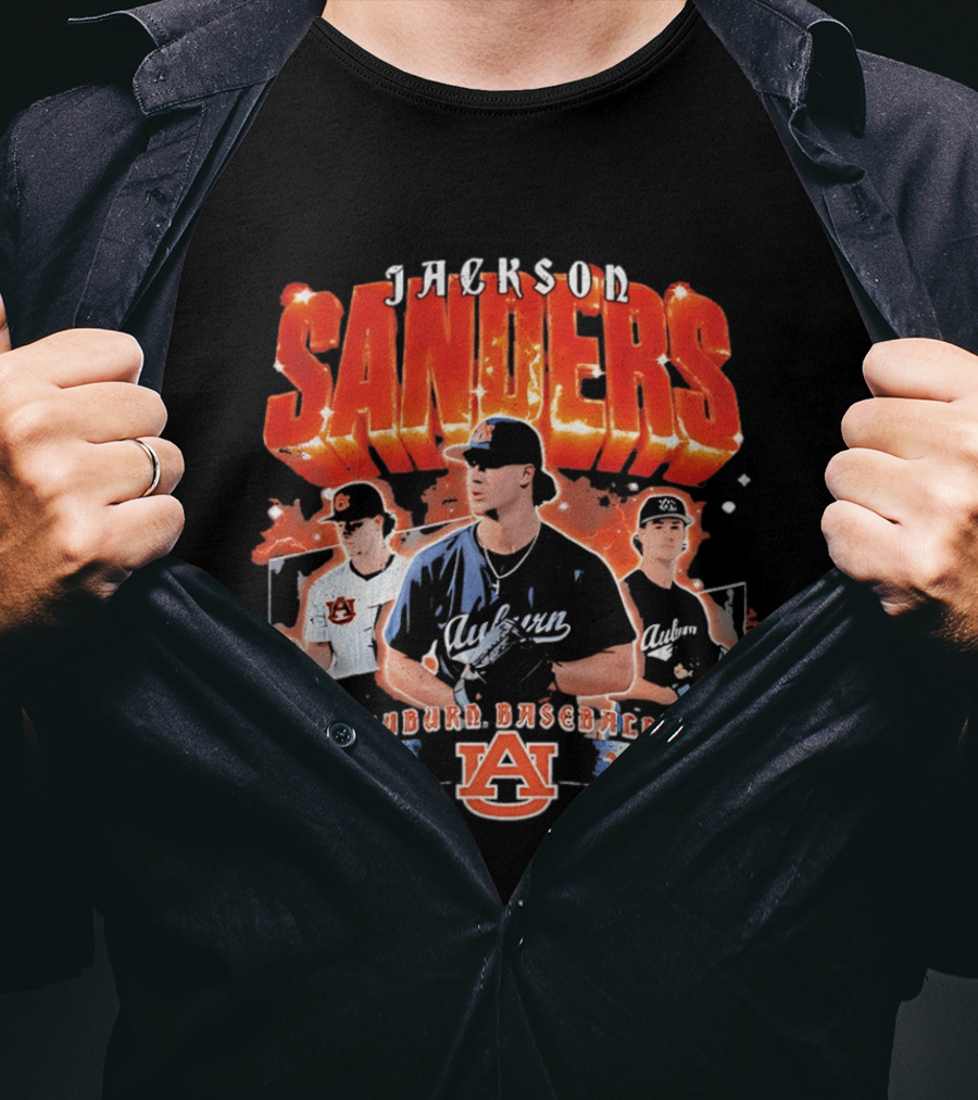 Jackson Sanders Auburn Baseball 2026 T-Shirt