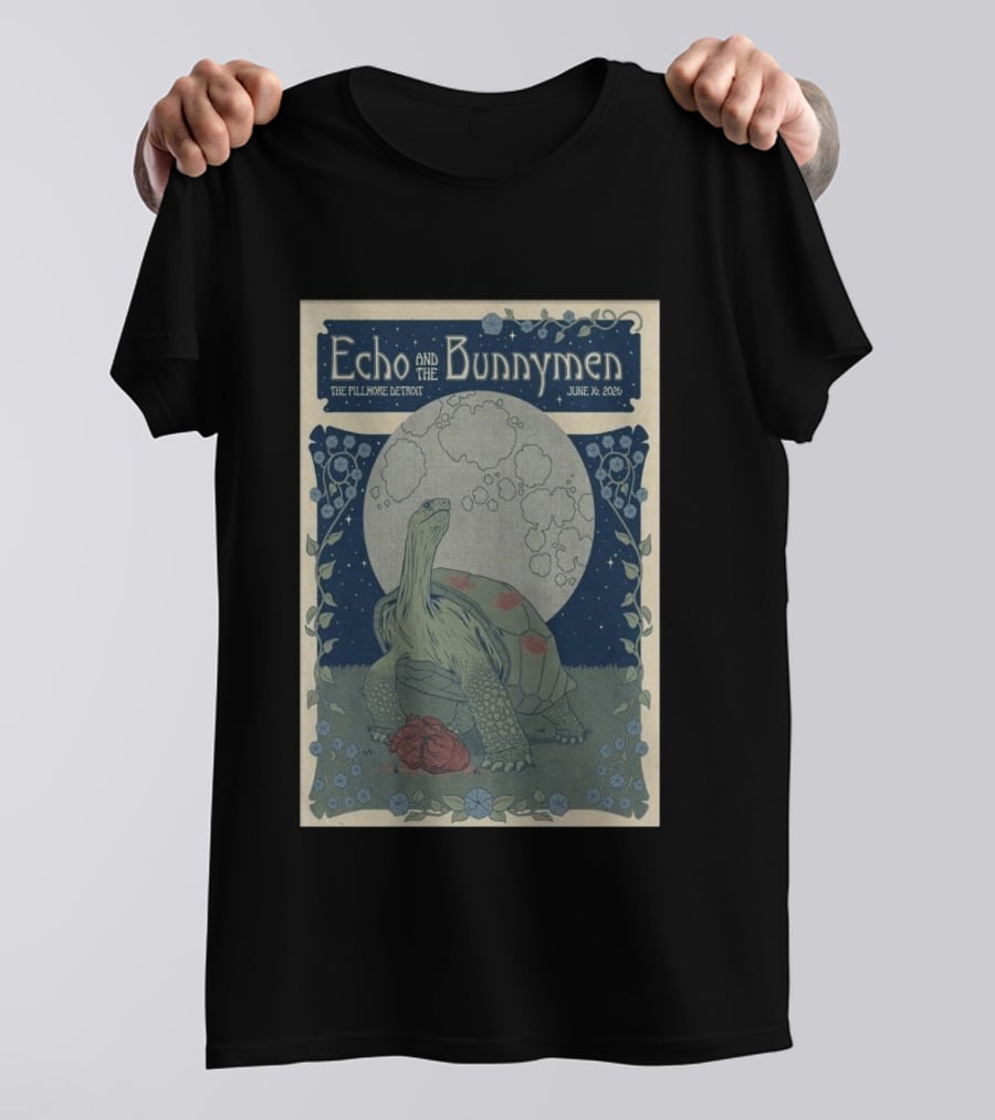 Echo And The Bunnymen The Fillmore Detroit June 16 2026 Turtle Moon T-Shirt