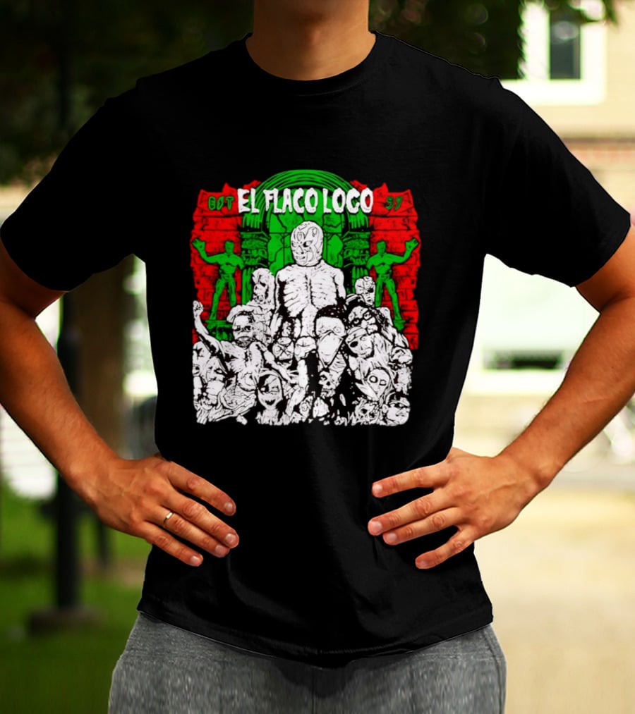 El Flaco Loco EST 97 Luchador Zombie Mashup T-Shirt