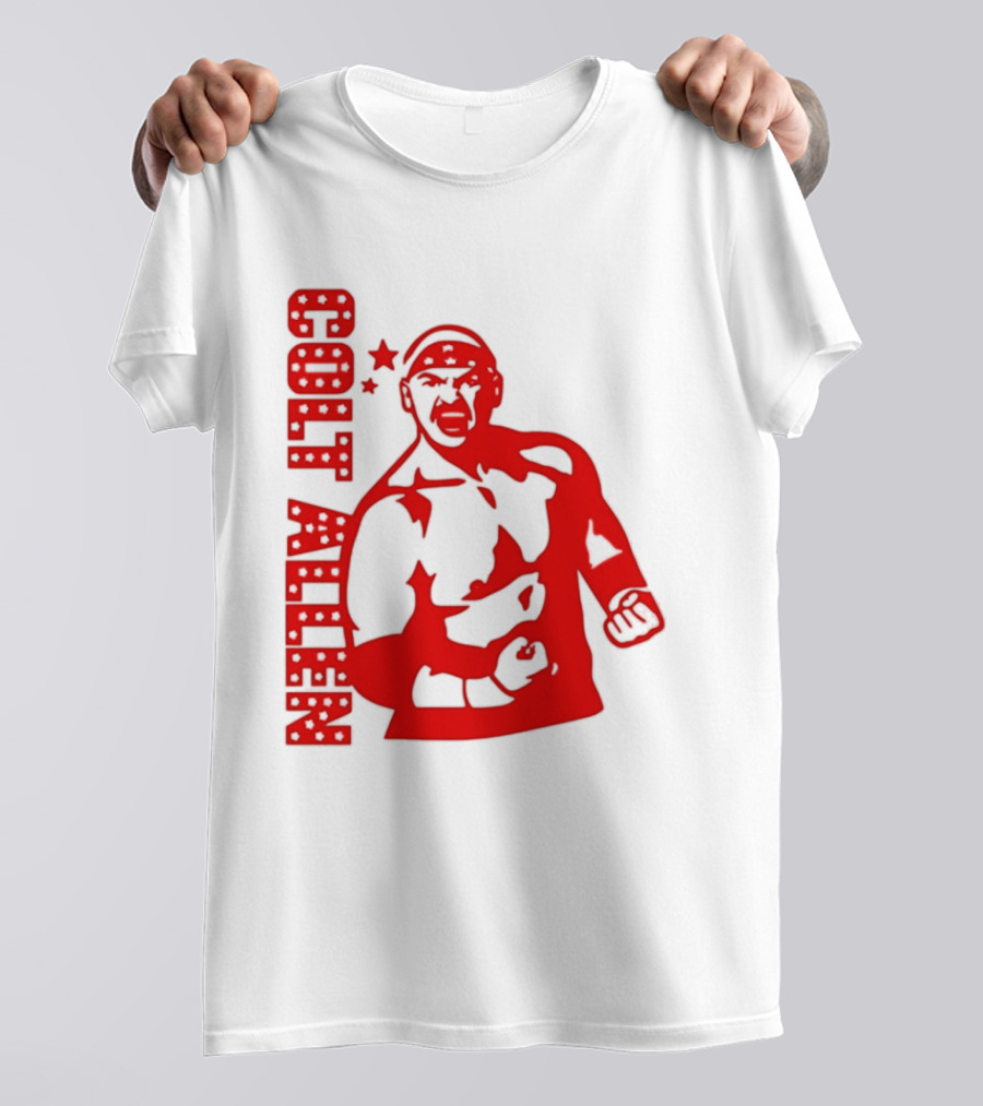 Bald Eagle Colt Allen Red Bold Star Striker T-Shirt
