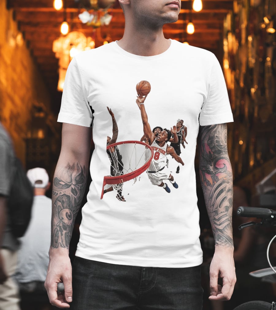 Obi Toppin New York Knicks NBA Layup Action T-Shirt