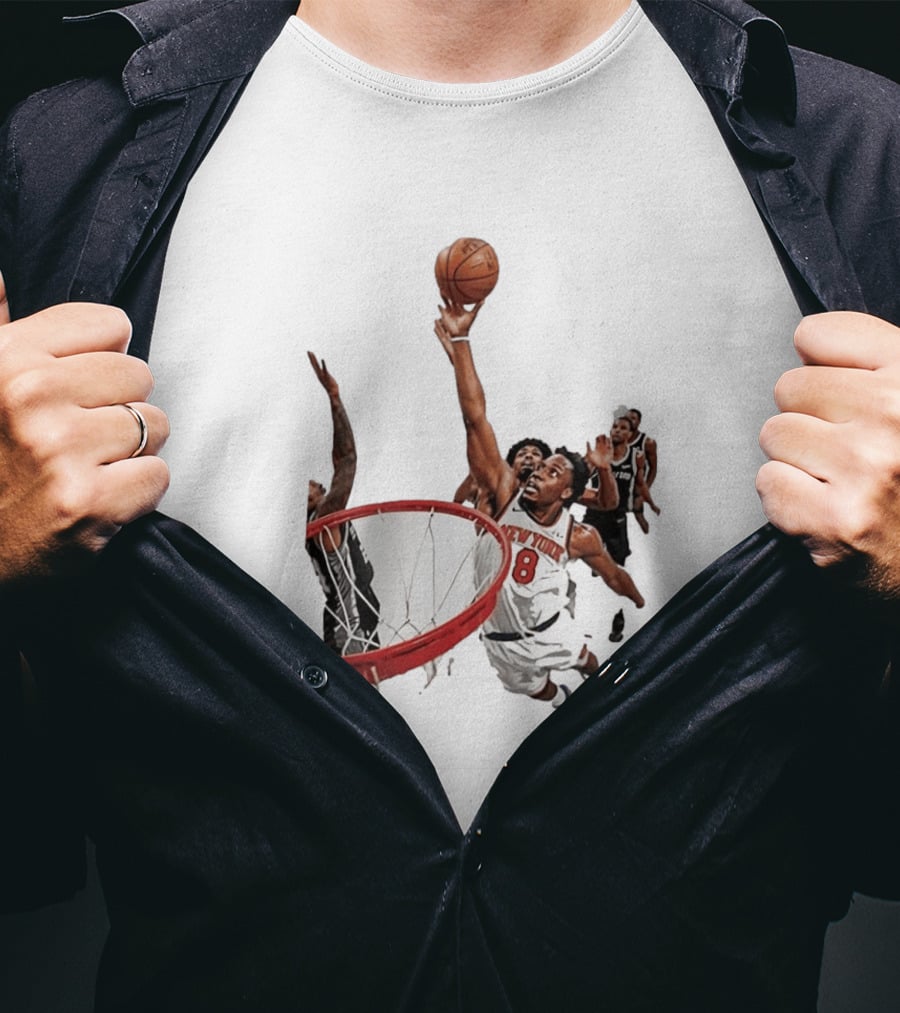 Obi Toppin New York Knicks NBA Layup Action T-Shirt