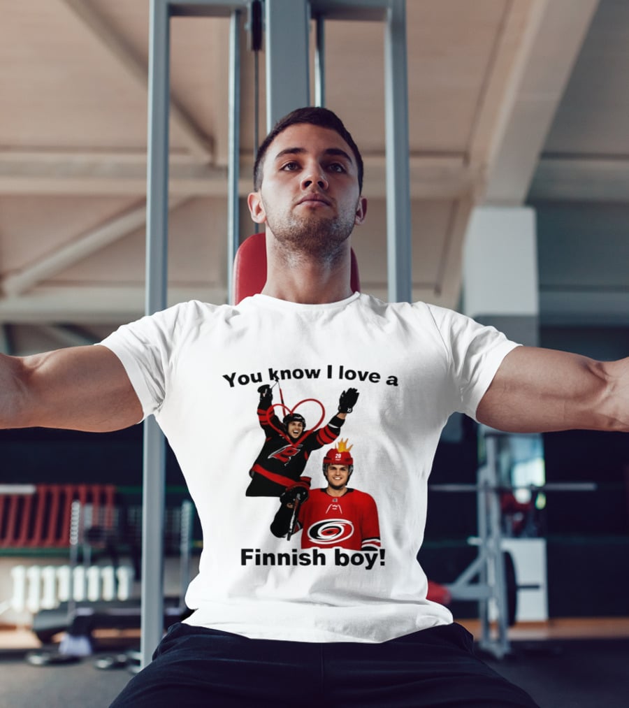 You Know I Love A Finnish Boy Carolina Hurricanes Celebration Fan Favorite T-Shirt