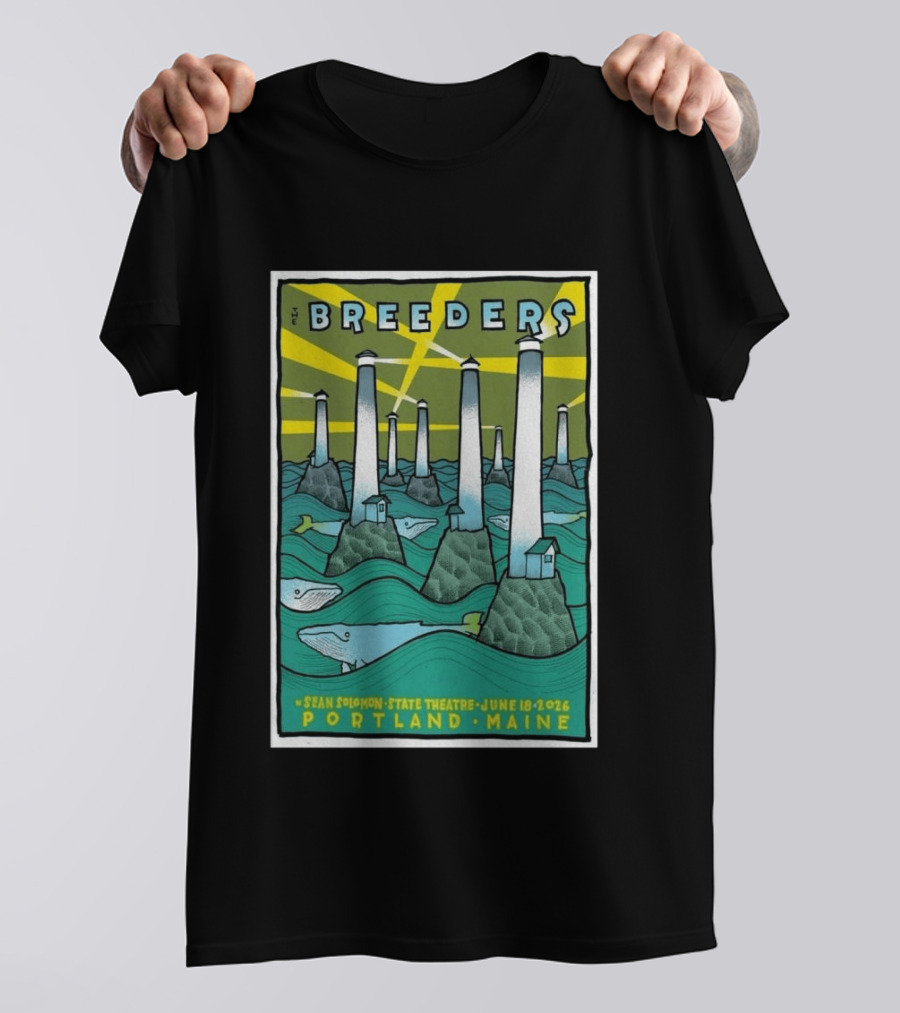 Breeders Sean Solomon State Theatre Portland Maine June 18 2026 T-Shirt
