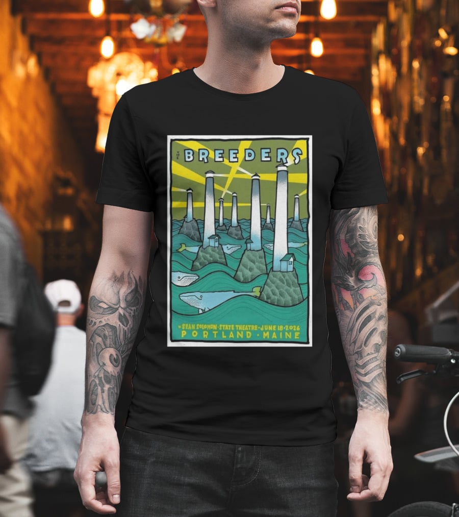 Breeders Sean Solomon State Theatre Portland Maine June 18 2026 T-Shirt