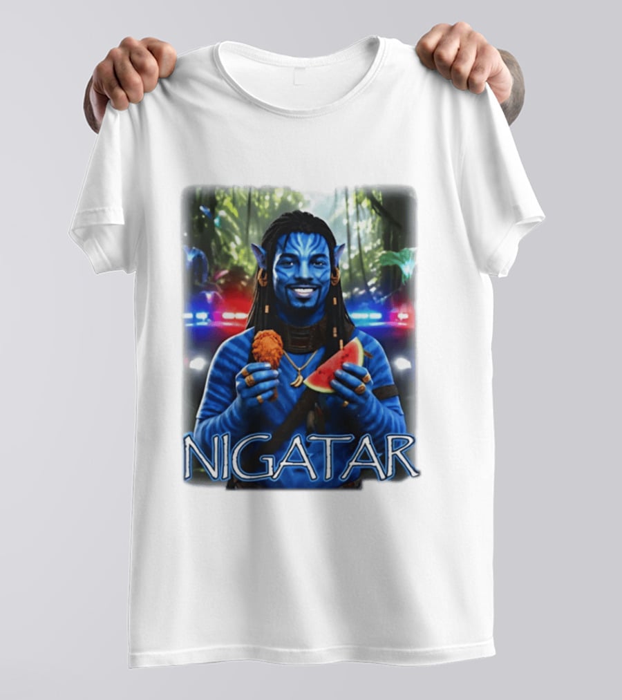 Nigatar Avatar Meme Watermelon And Chicken T-Shirt