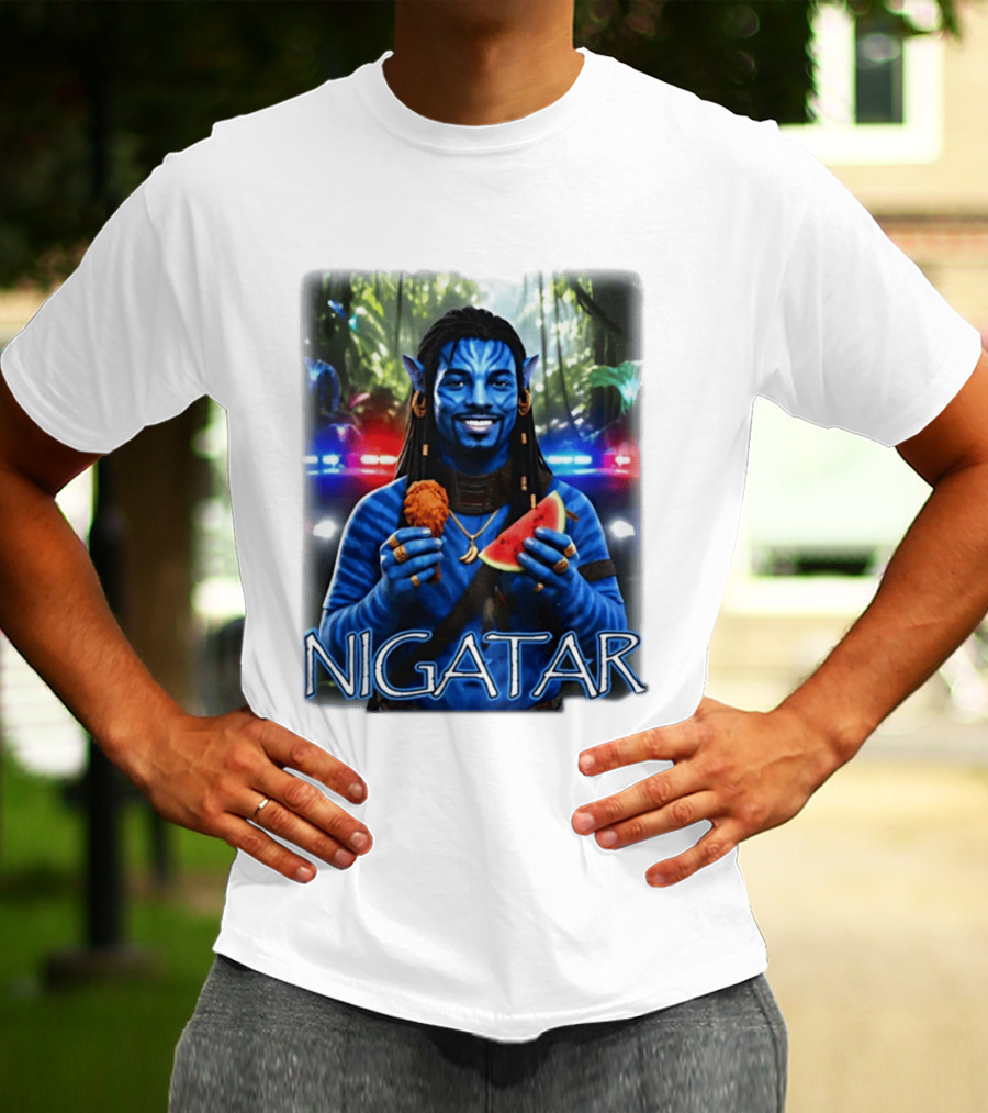 Nigatar Avatar Meme Watermelon And Chicken T-Shirt