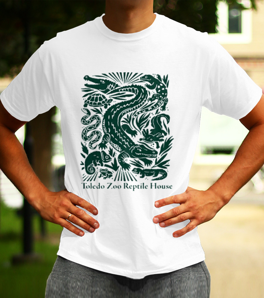 Toledo Zoo Reptile House Alligator Snake Turtle Lizard T-Shirt