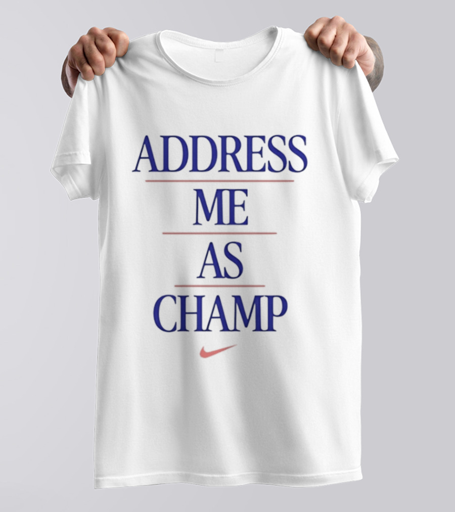 Nike Address Me As Champ New York Knicks 2026 T-Shirt