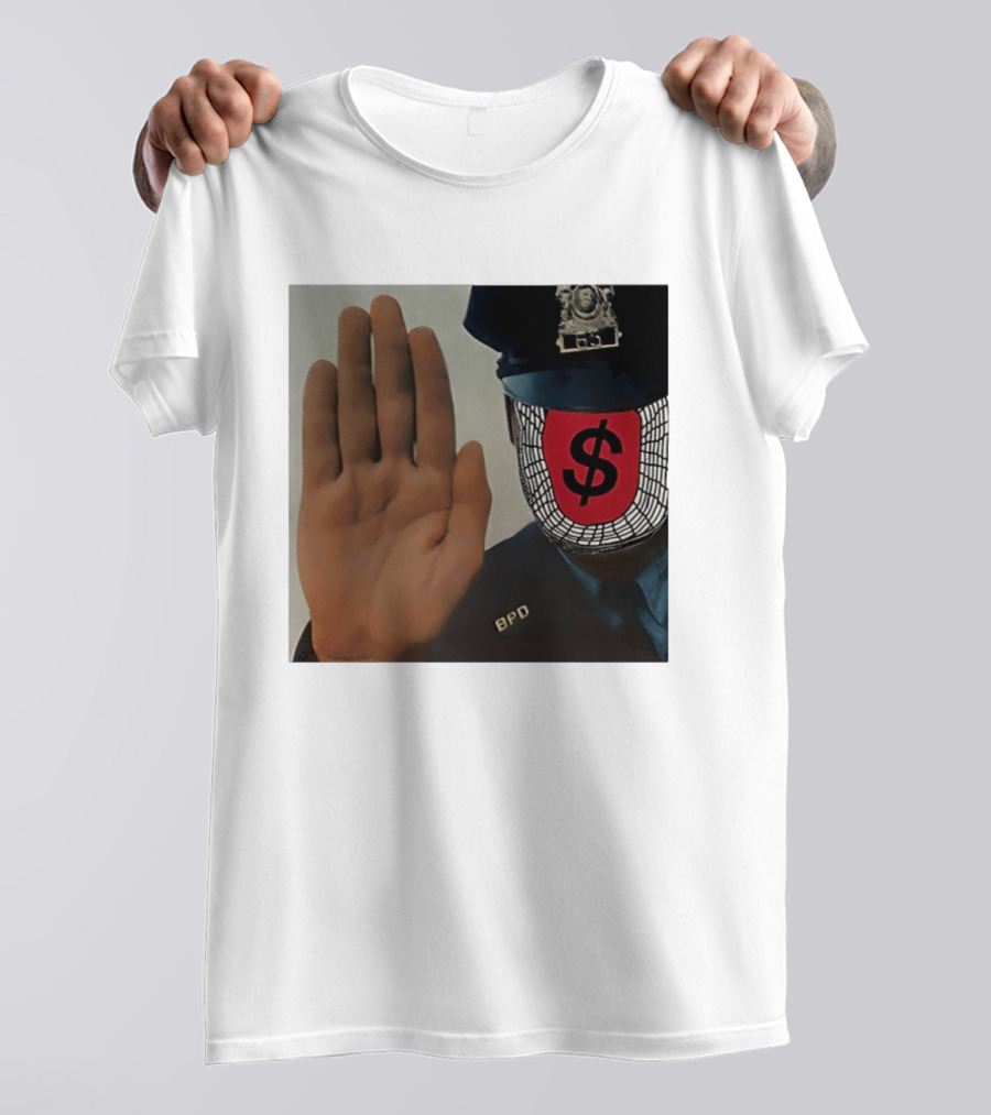 Angel Dust C2tt Album BPD Officer Dollar Symbol Face T-Shirt
