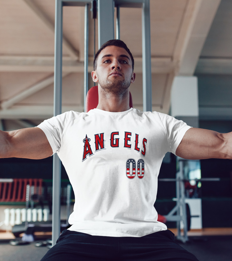 Angels 00 USA Stars And Stripes T-Shirt