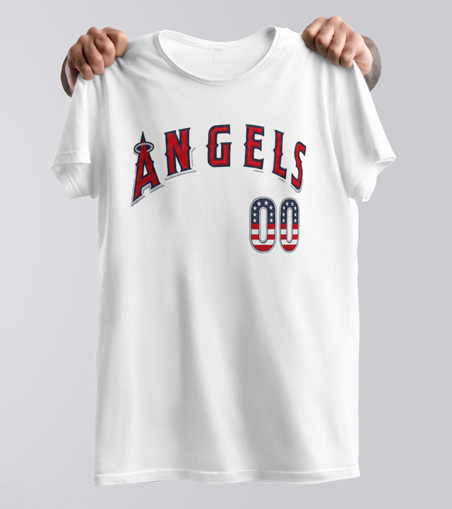 Angels 00 USA Stars And Stripes T-Shirt