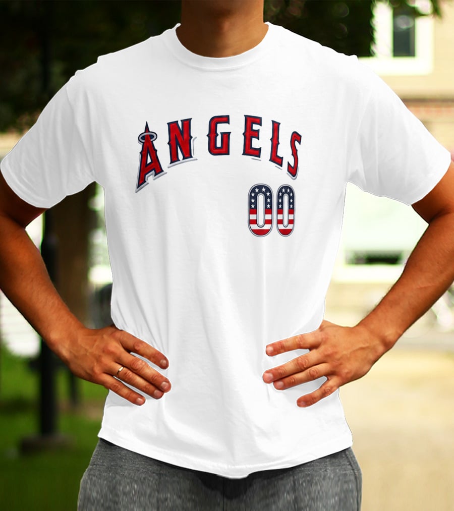 Angels 00 USA Stars And Stripes T-Shirt