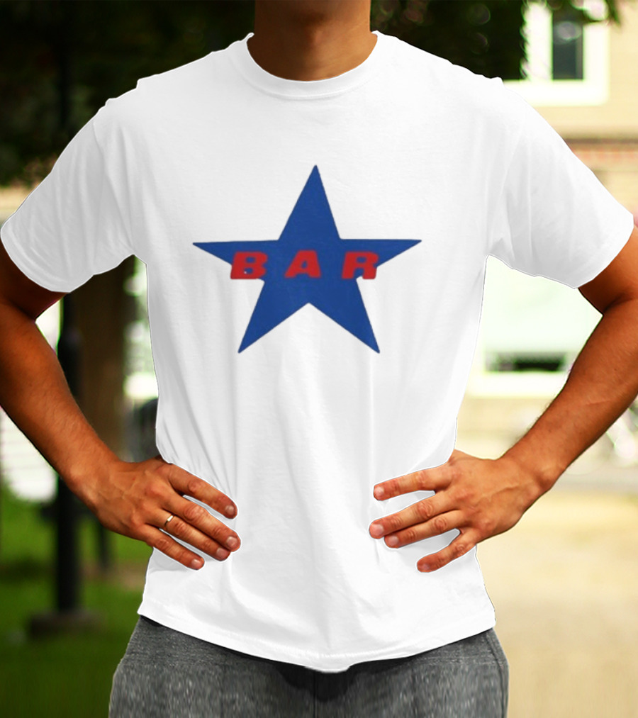 Carter Faith Bar Star Blue Red Star T-Shirt