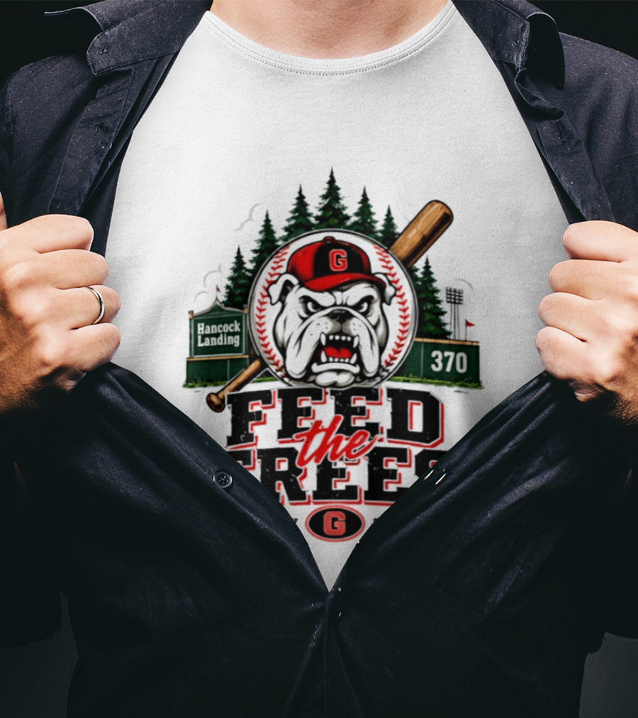 Georgia Bulldogs Feed The Trees Foley Field Hancock Landing 370 T-Shirt