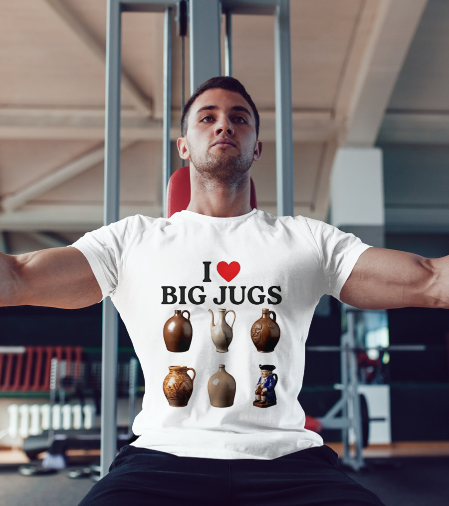 I Love Big Jugs Pottery Enthusiast Humor Collectible Jars And Figurine T-Shirt