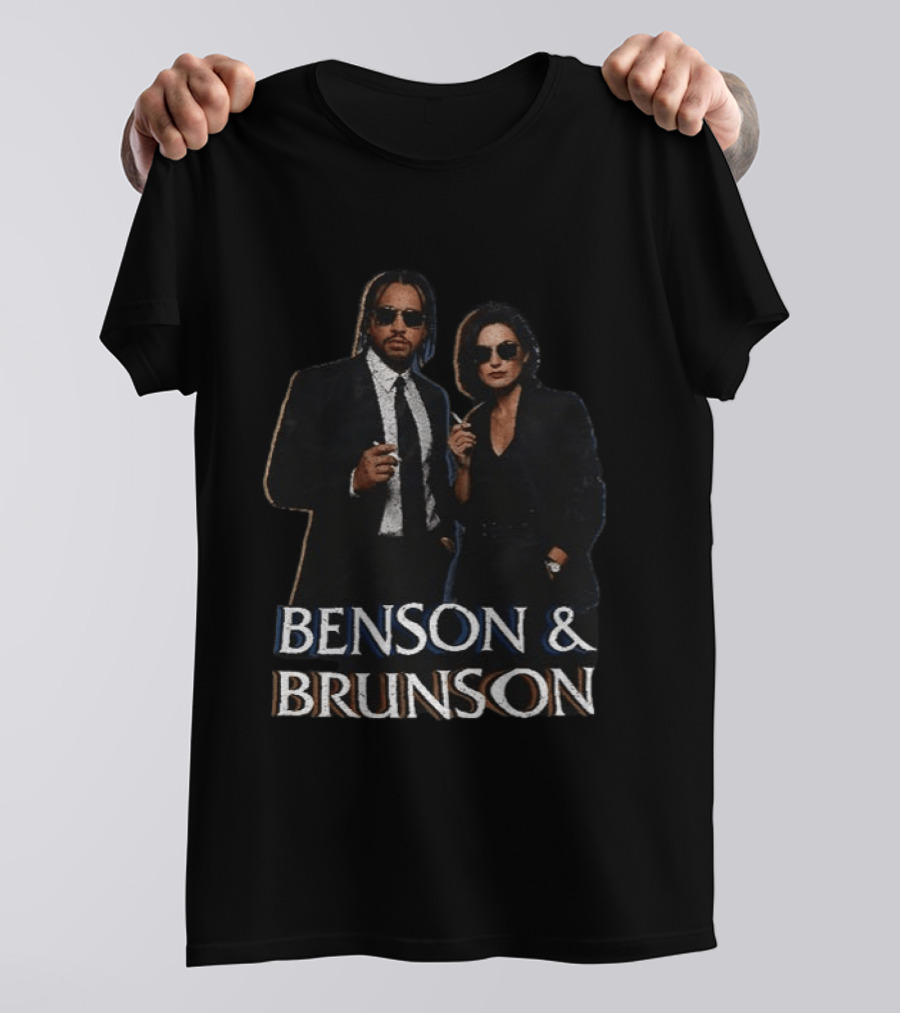 Janine Brunson And Olivia Benson Benson And Brunson Smoking Sunglass Duo T-Shirt