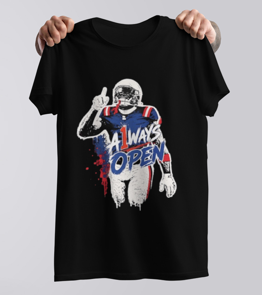 A1ways Open New England Patriots Football Player T-Shirt