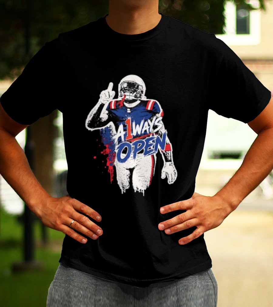 A1ways Open New England Patriots Football Player T-Shirt