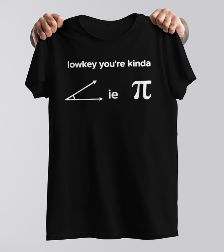 Lowkey You're Kinda Acute Angle Pi Math Humor T-Shirt