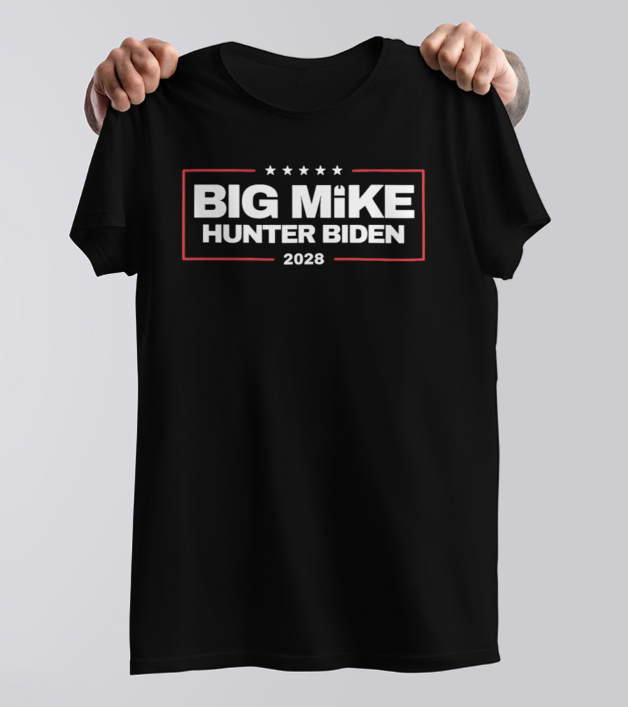Big Mike Hunter Biden 2028 Stars Red Box T-Shirt