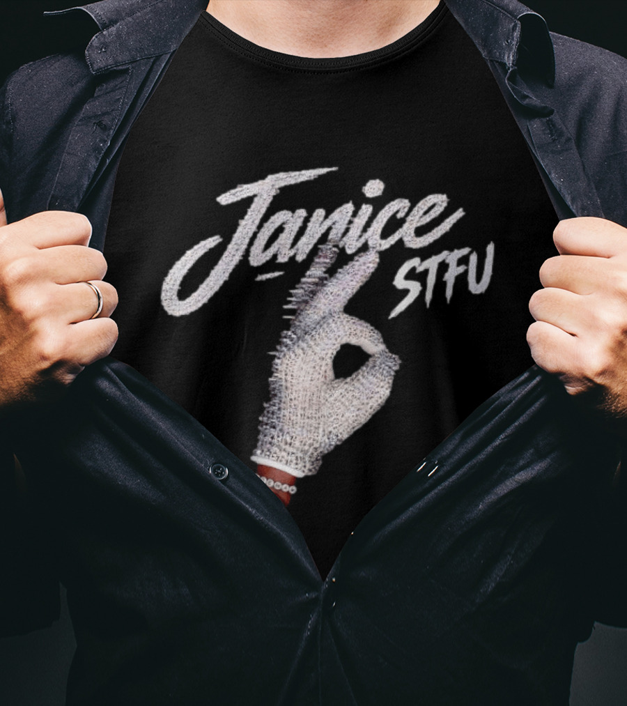 Janice STFU Iceman Drake Hand Gesture T-Shirt