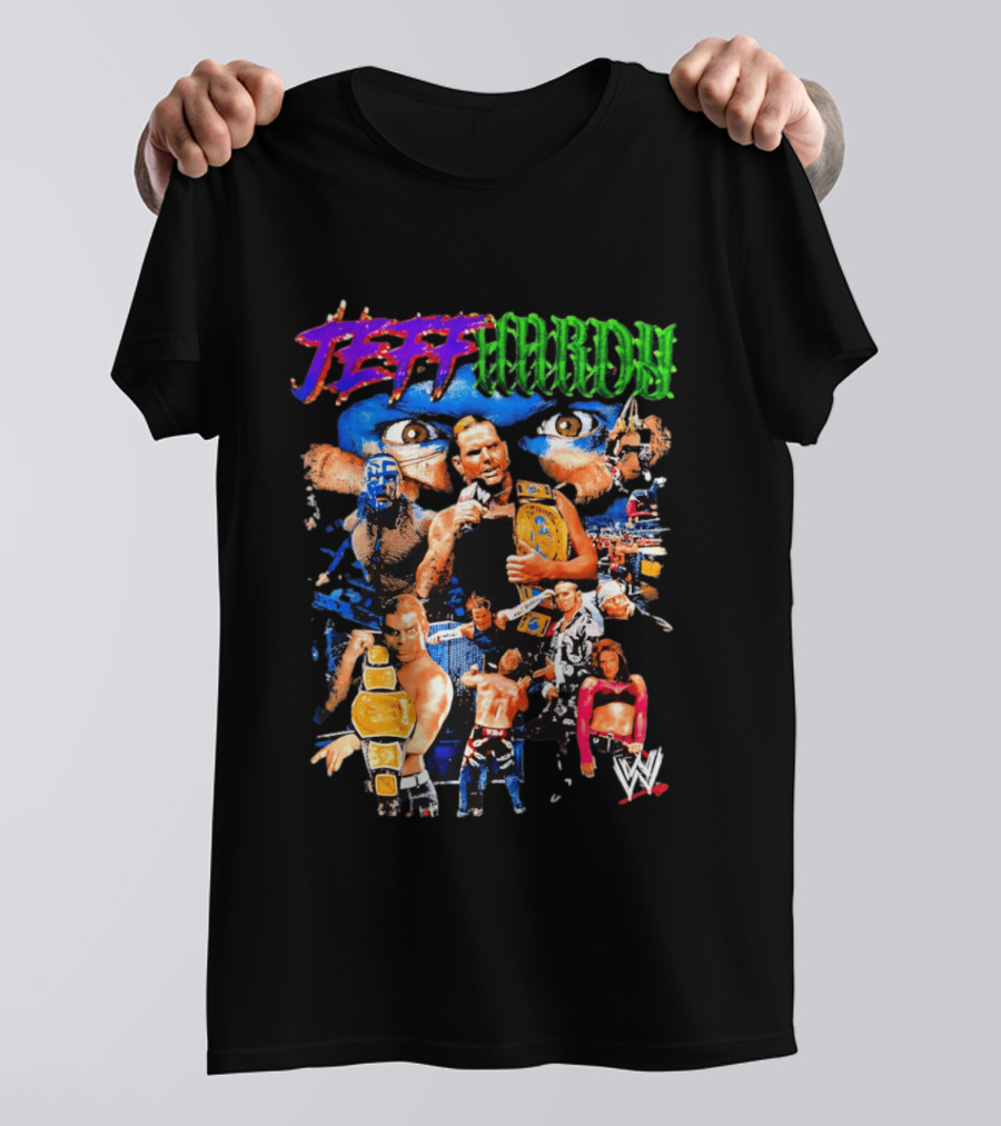 Jeff Hardy WWE Champion Legends Collage T-Shirt