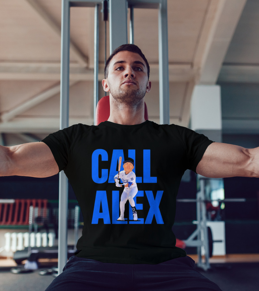 Call Alex Los Angeles Dodgers Baseball Player Caricature T-Shirt