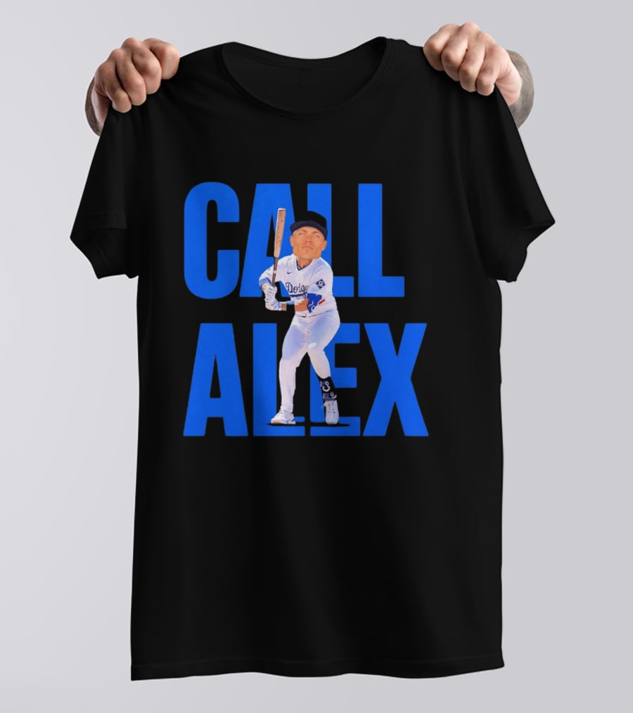 Call Alex Los Angeles Dodgers Baseball Player Caricature T-Shirt