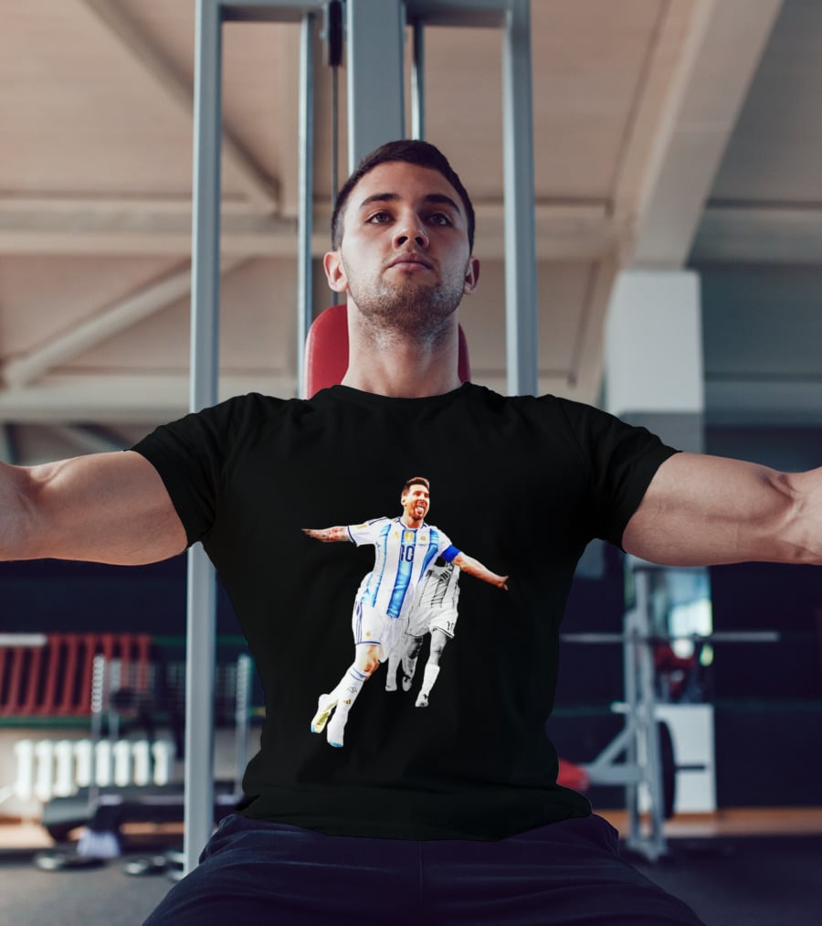 Lionel Messi Number 10 Argentina National Team Iconic Celebration T-Shirt