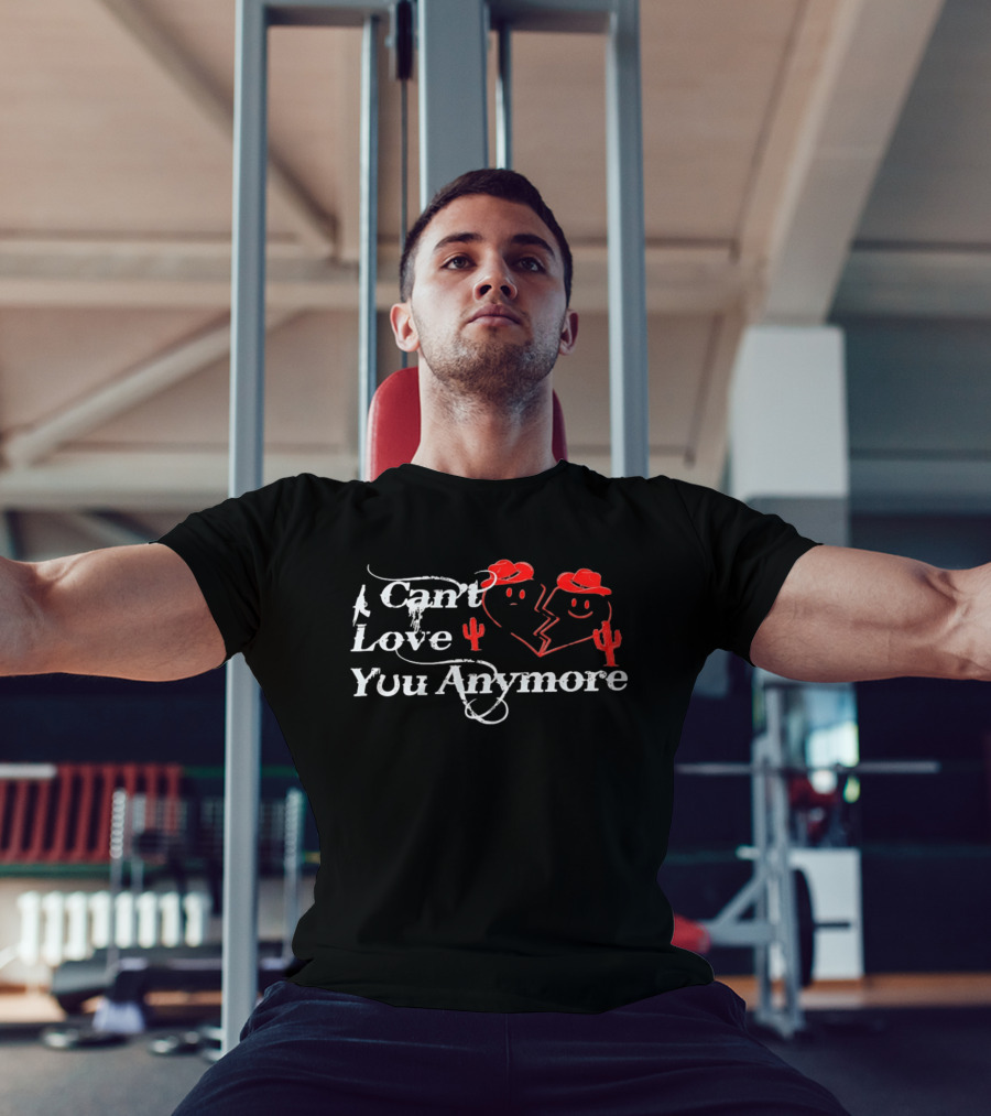 Morgan Wallen Ella Langley I Can't Love You Anymore Cowboy Hat Cactus Broken Heart T-Shirt