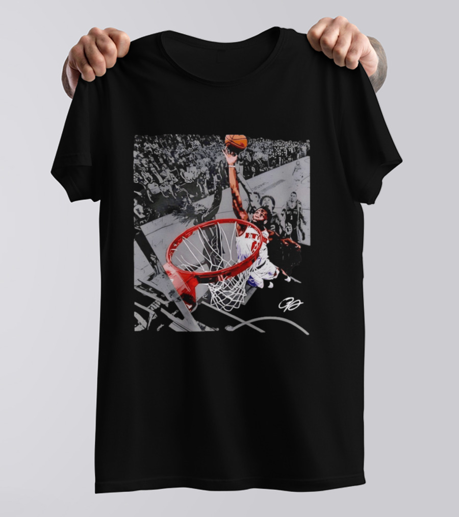 OG Anunoby Dunking New York Knicks 2026 NBA Action T-Shirt