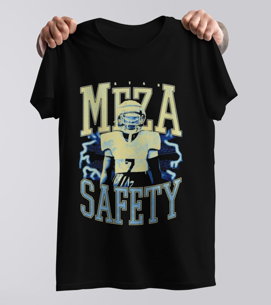 Ryan Meza Safety Football Player Number 7 T-Shirt