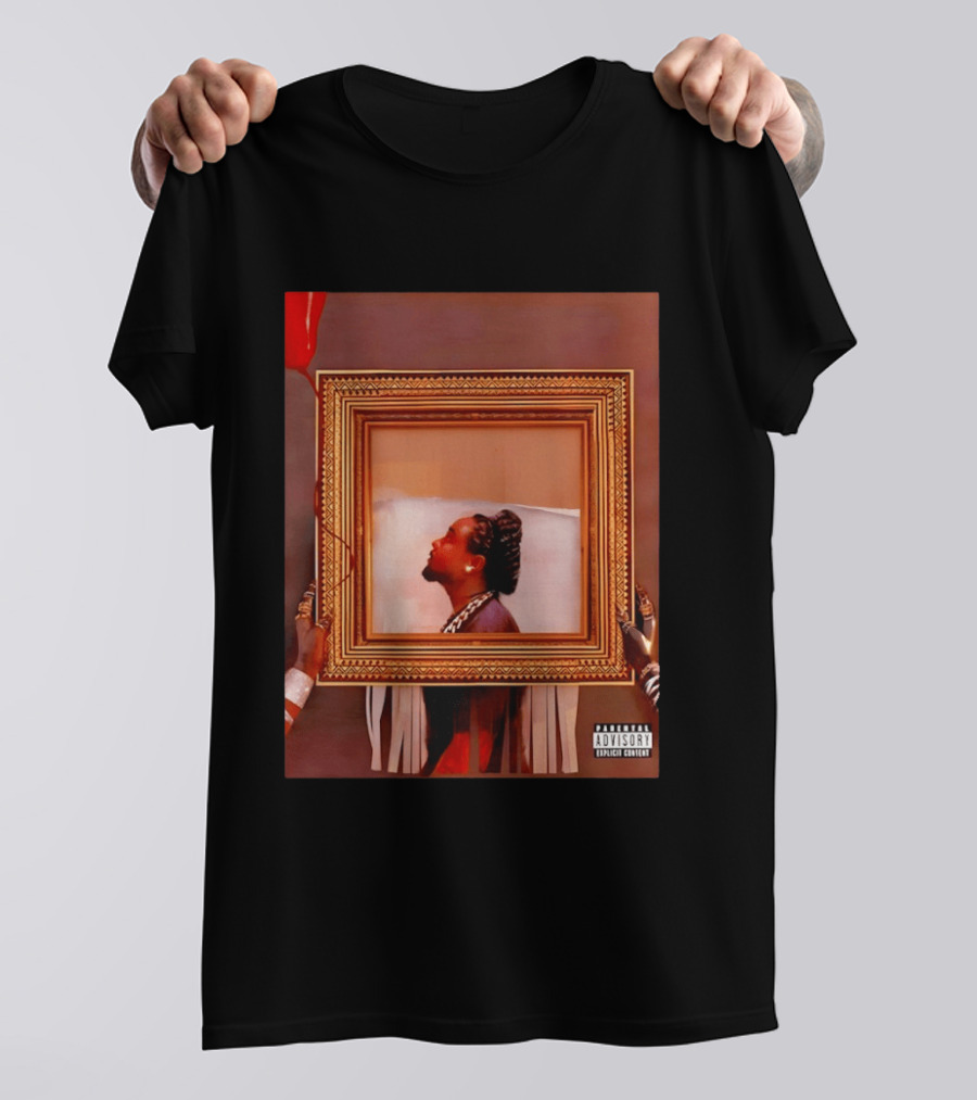 Wale Album Cover Parental Advisory Explicit Content Picture Frame T-Shirt