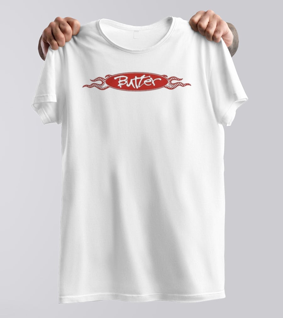 Butter Goods Flare Red Oval Label T-Shirt