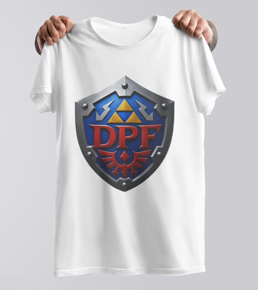 DPF Crest Shield Hylian Gamer Zelda TriForce T-Shirt