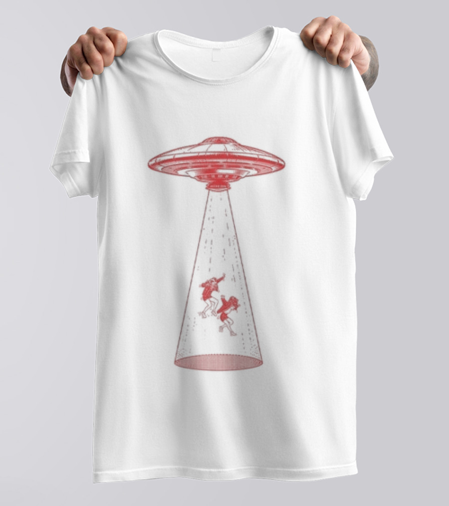 Fight Off Your Demons UFO Alien Abduction Beam T-Shirt