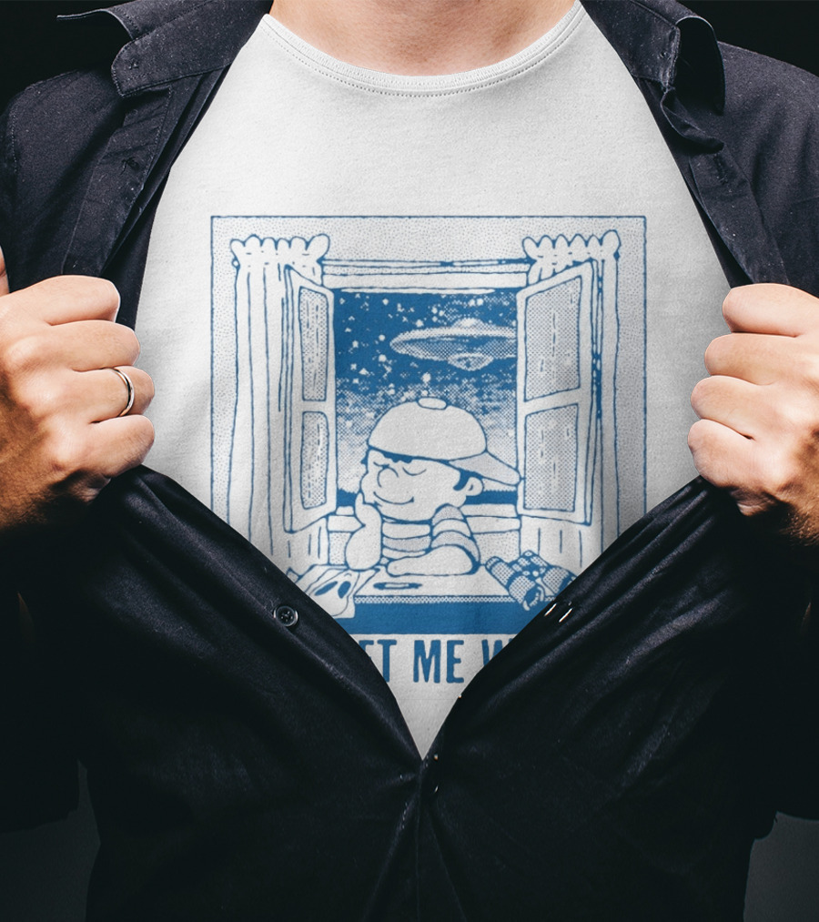 EarthBound Mother 2 Ness Please Let Me Wonder UFO Window Scene T-Shirt