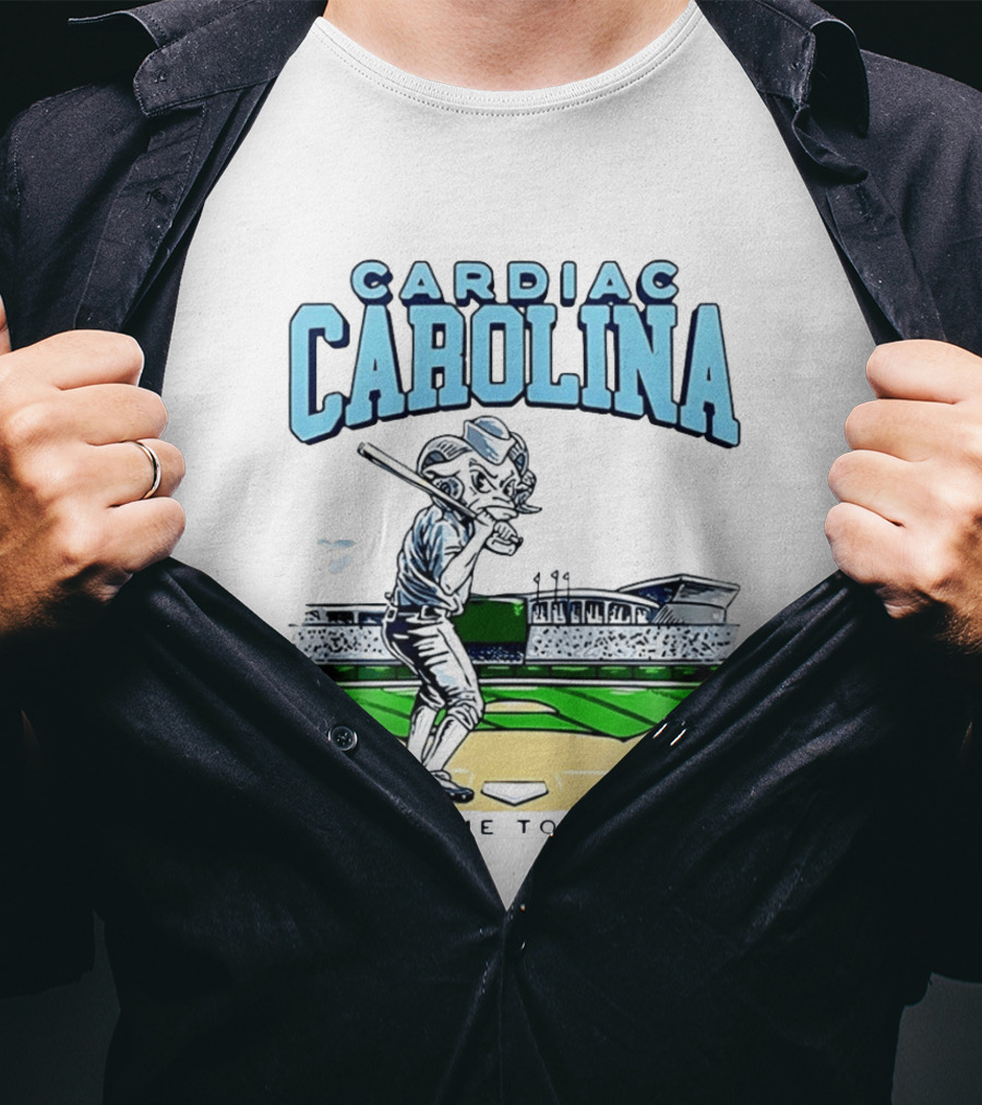 Cardiac Carolina Come To Omaha North Carolina Tar Heels X Cardiac Carolina Welcome To Omaha 2026 T-Shirt