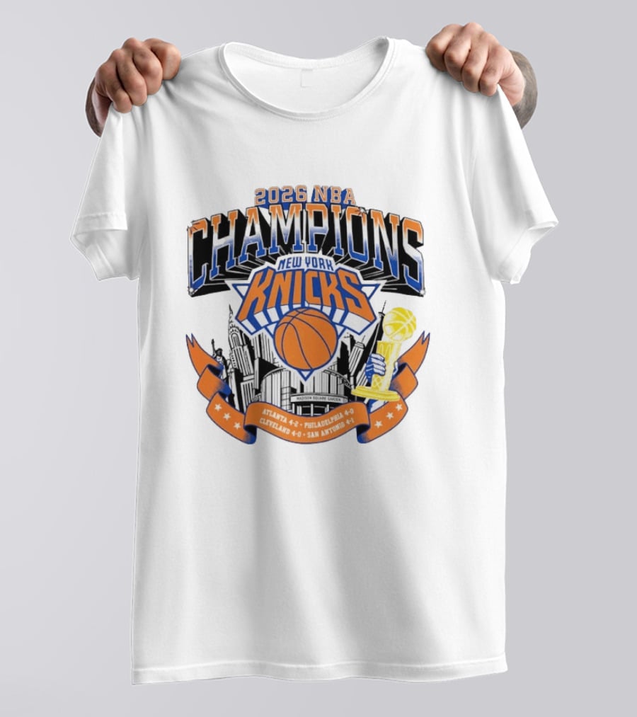 2026 NBA Champions New York Knicks Madison Square Garden T-Shirt