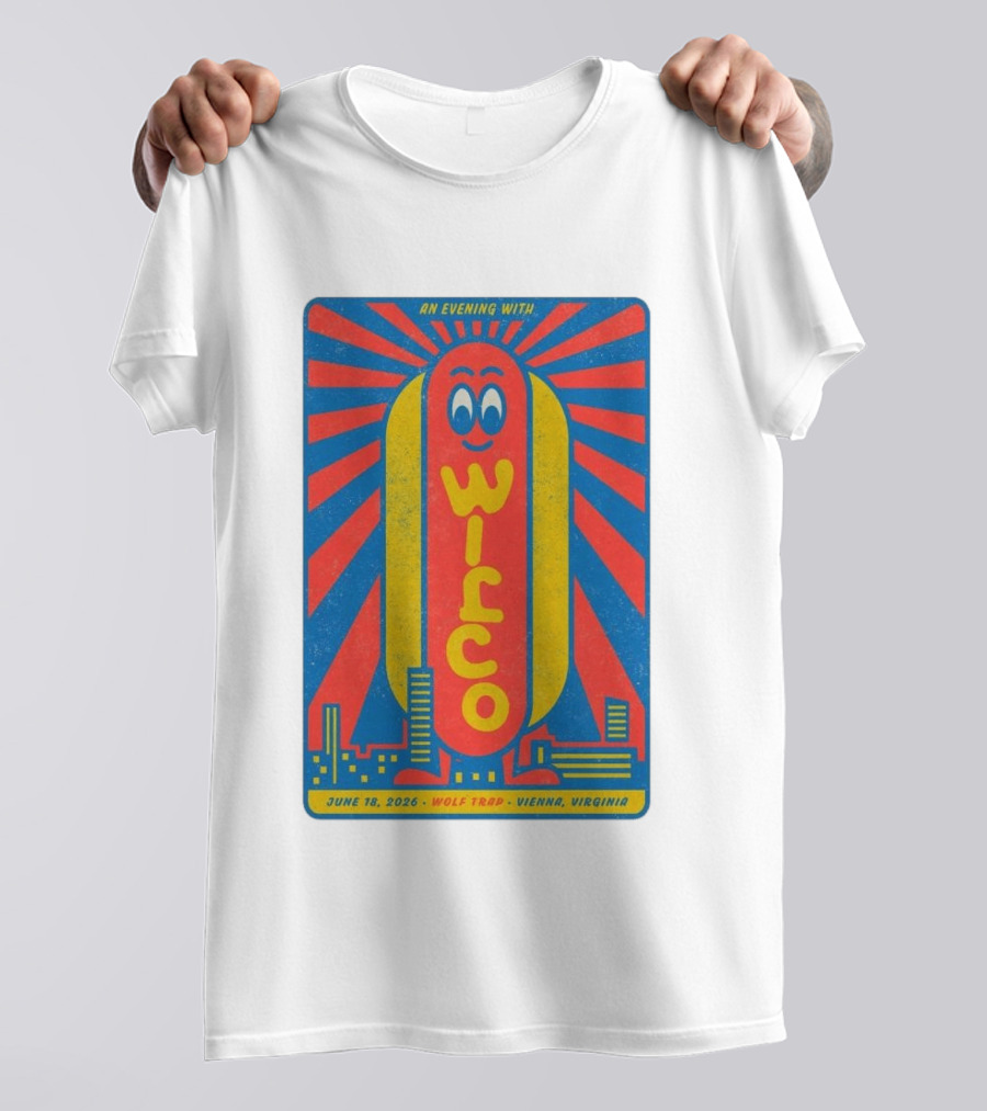 An Evening With Wilco June 18 2026 Wolf Trap Vienna Virginia T-Shirt