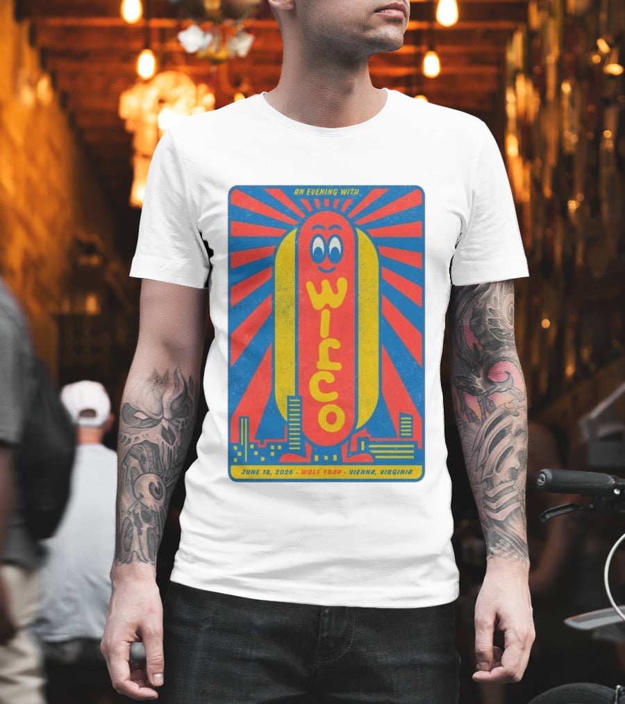 An Evening With Wilco June 18 2026 Wolf Trap Vienna Virginia T-Shirt
