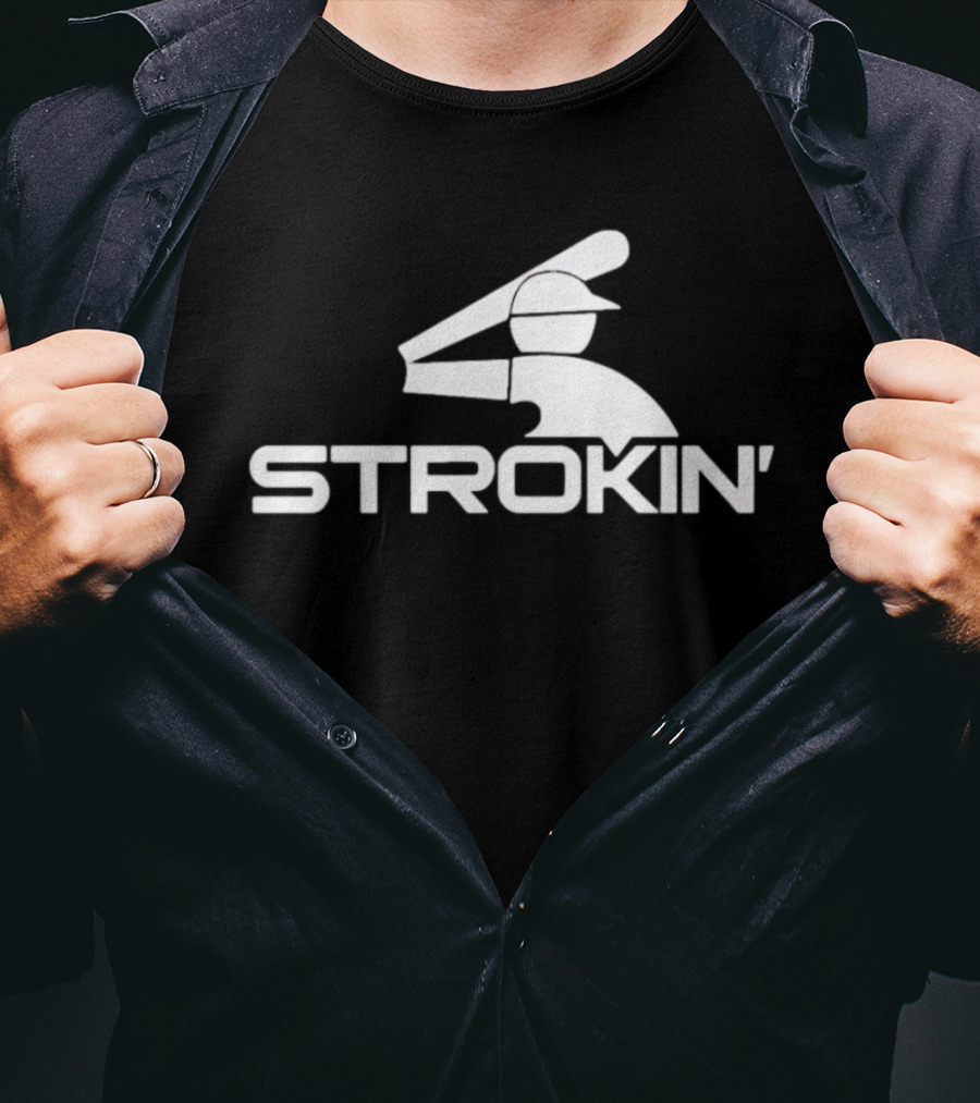 Baseball Strokin' Batting Iconic Sports T-Shirt