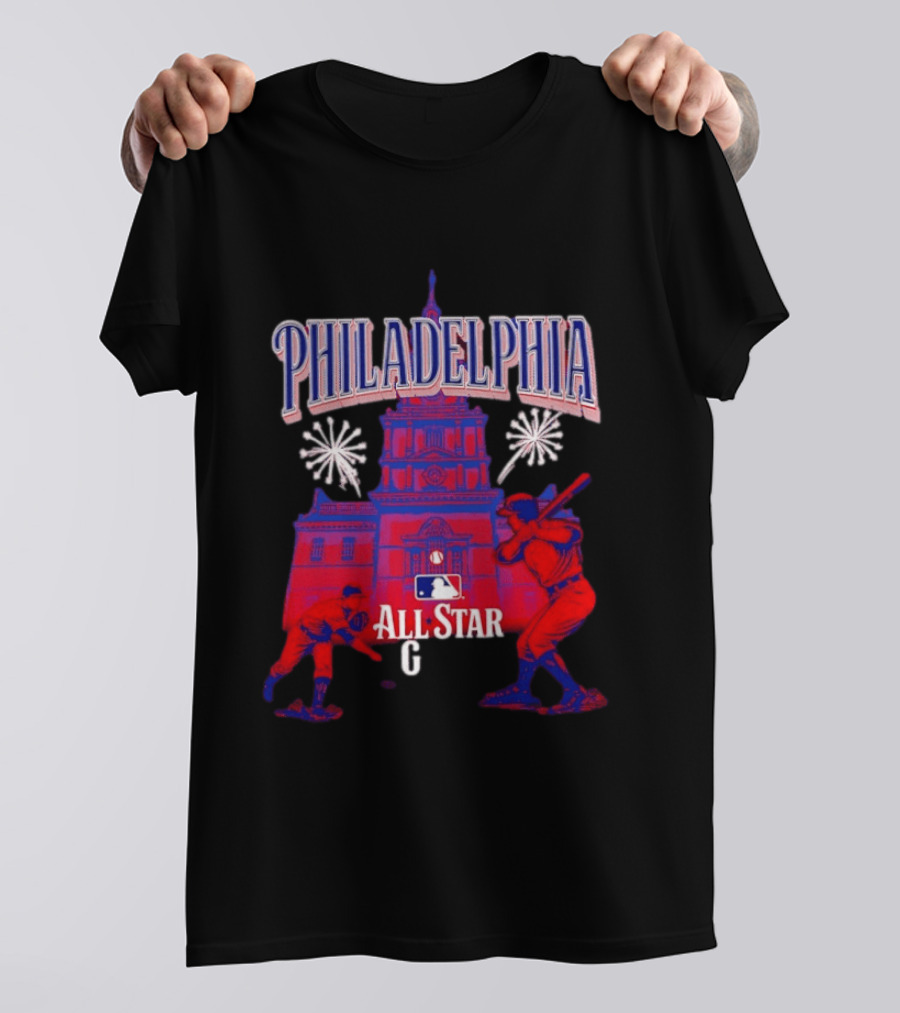 Philadelphia MLB All Star Game 2026 Independence Hall Baseball T-Shirt