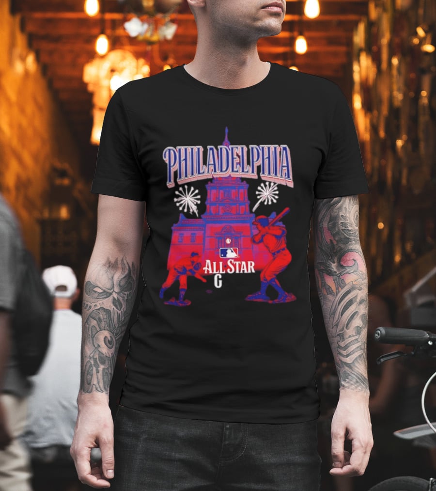 Philadelphia MLB All Star Game 2026 Independence Hall Baseball T-Shirt