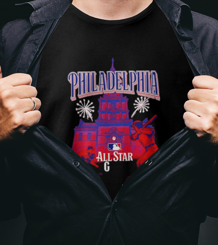 Philadelphia MLB All Star Game 2026 Independence Hall Baseball T-Shirt