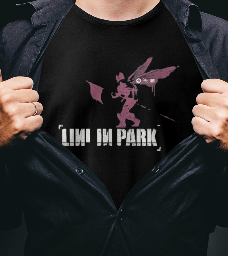 Linkin Park Hybrid Theory Street Soldier Winged Figure T-Shirt