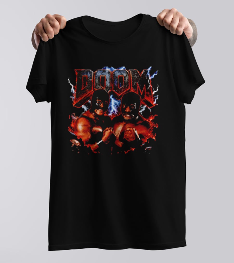 Doom Pro Wrestling Tag Team Ron Simmons Butch Reed T-Shirt