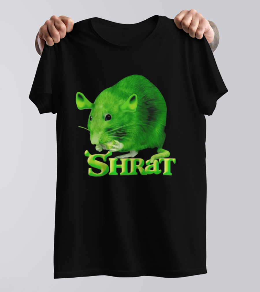 Shrat Chaos Potato Meme Shrek Rat Green Rodent Hybrid T-Shirt